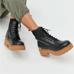 UO Lace Up Chunky Combat Boot
